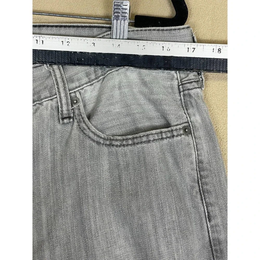 Levi's 514 Slim Straight Jeans Mens 36x30 Mid Rise‎ Straight Leg Gray Denim